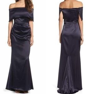 NWT! Vince Camuto Off the Shoulder Satin Gown- 2